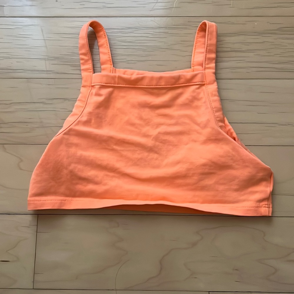 Zara orange crop top/top for high waisted pants size 6